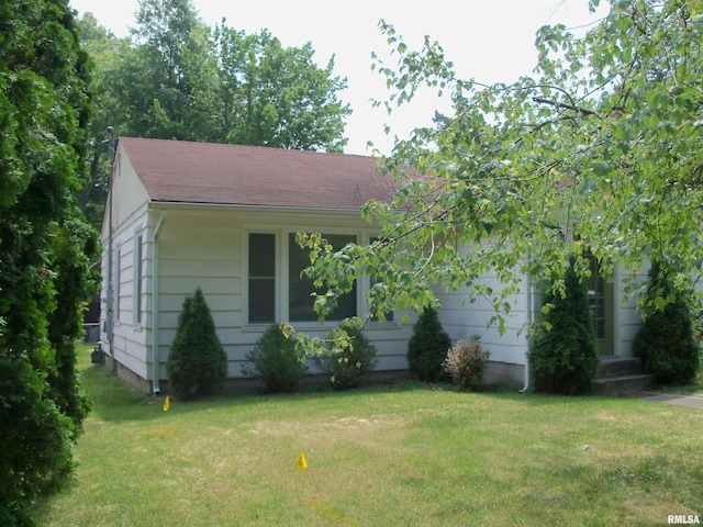 1003 S Johnson Ave, Carbondale, IL 62901 - view of front of property with roof with shingles and a front lawn