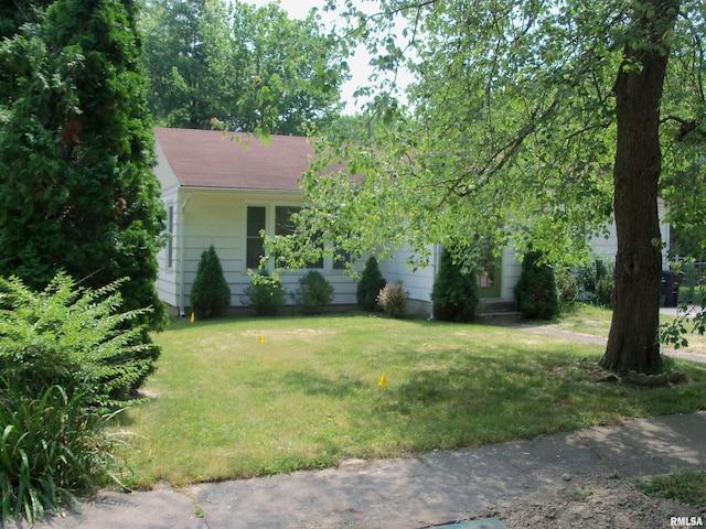 1003 S Johnson Ave, Carbondale, IL 62901 - obstructed view of property featuring a front yard