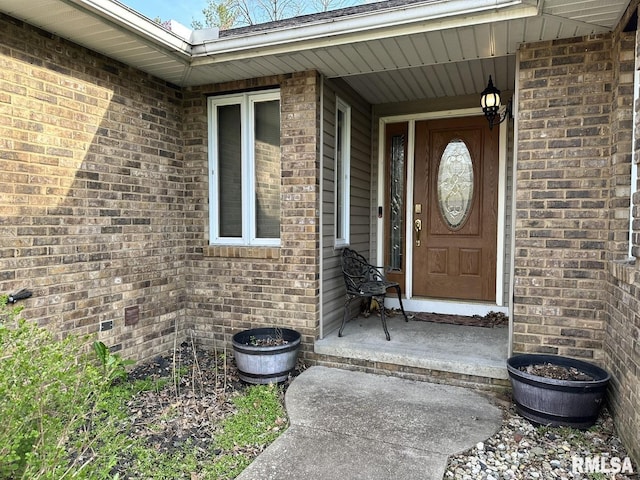 3 Suburban Dr, Murphysboro, IL 62966 - doorway to property with brick siding