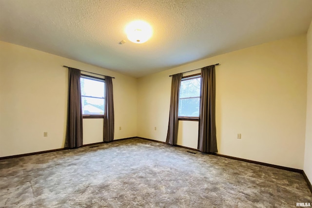 214 W Locust St, Harrisburg, IL 62946 - carpeted empty room with baseboards, a textured ceiling, and plenty of natural light