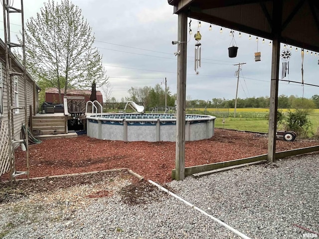 15 Lincoln St, Stonefort, IL 62987 - view of yard with an outdoor pool