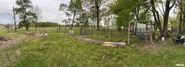 15 Lincoln St, Stonefort, IL 62987 - view of yard with an outdoor structure and fence