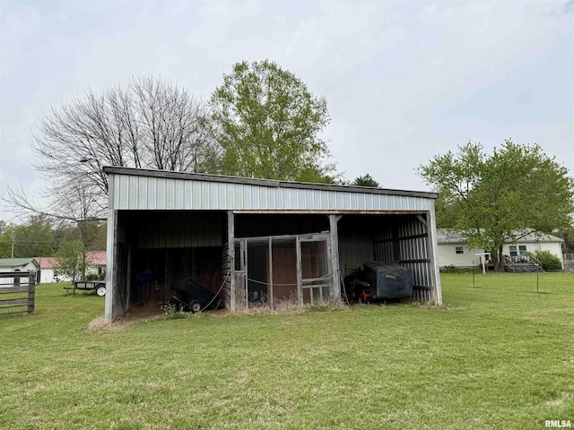 8806 Unionville Rd, Brookport, IL 62910 - view of pole building with a lawn