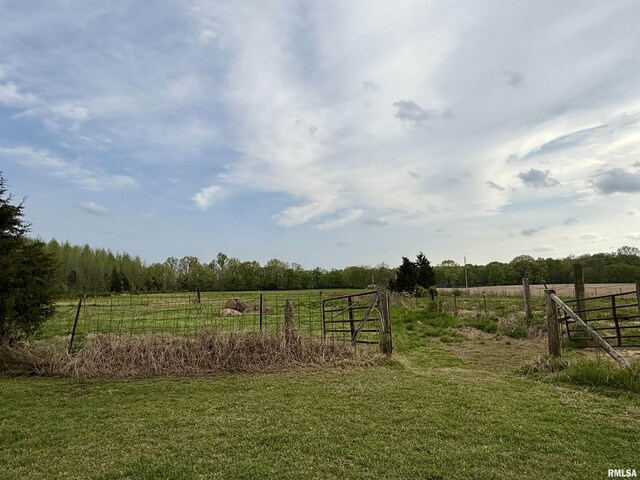 8806 Unionville Rd, Brookport, IL 62910 - view of yard with fence and a rural view