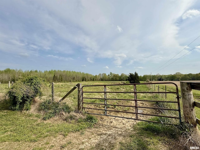 8806 Unionville Rd, Brookport, IL 62910 - view of gate featuring a rural view and fence
