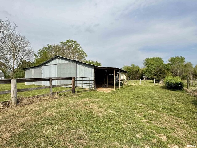 8806 Unionville Rd, Brookport, IL 62910 - view of pole building featuring fence