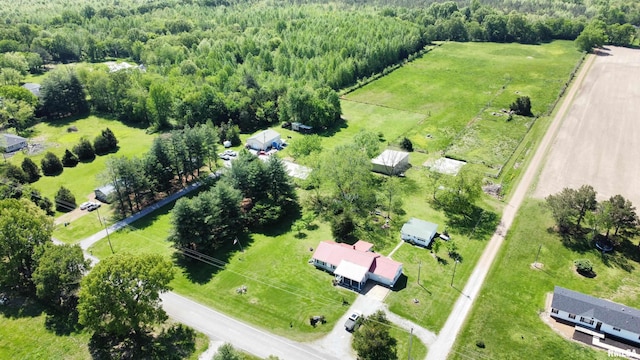 8806 Unionville Rd, Brookport, IL 62910 - bird's eye view with a rural view and a wooded view