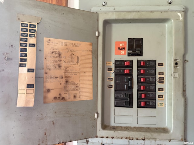 531 N Bush Ave, Hurst, IL 62949 - utility room featuring electric panel