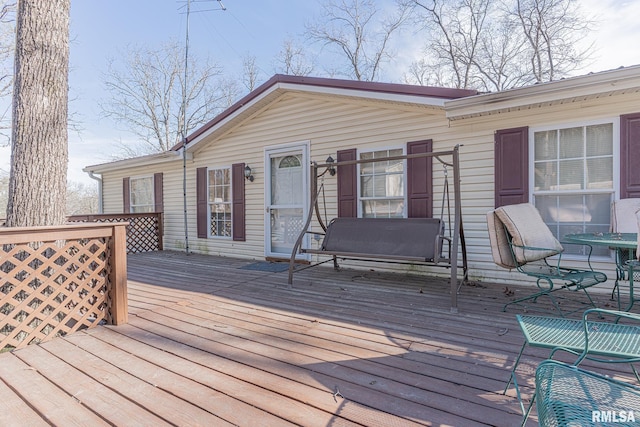 565 Dutton Chapel Rd, Golconda, IL 62938 - view of wooden deck