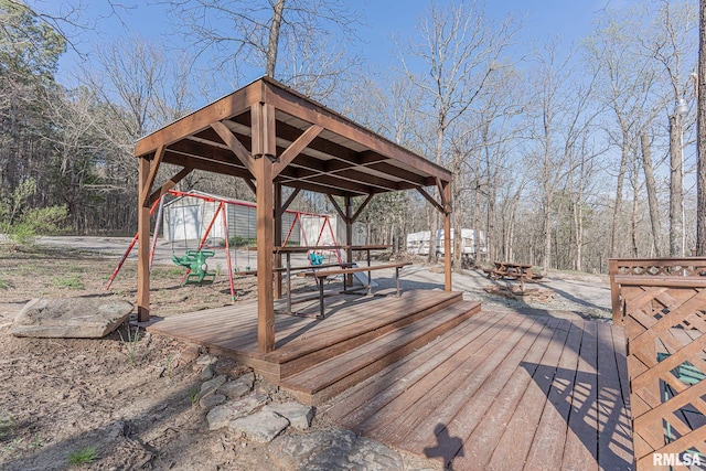 565 Dutton Chapel Rd, Golconda, IL 62938 - wooden terrace with an outbuilding