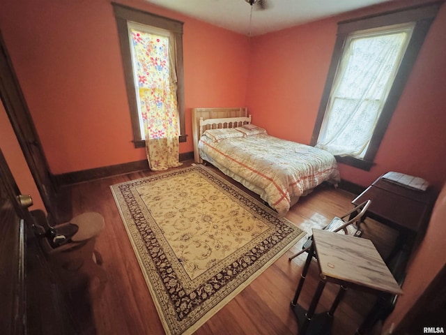 501 N Marion St, Salem, IL 62881 - bedroom with wood finished floors and baseboards