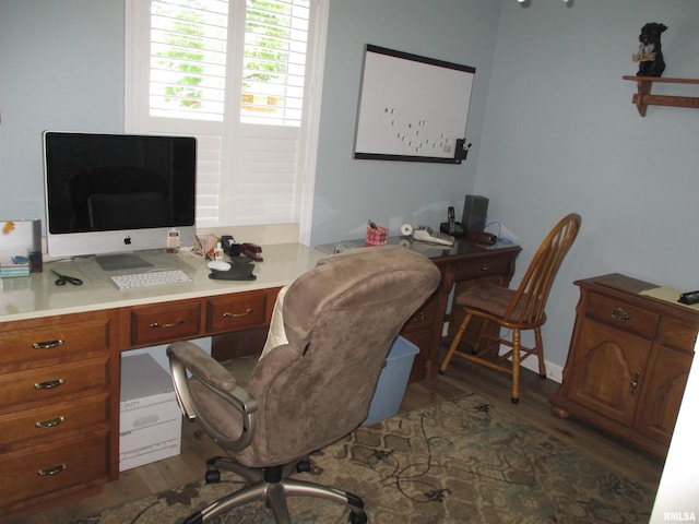 1607 Marion St, Carterville, IL 62918 - office area featuring wood finished floors