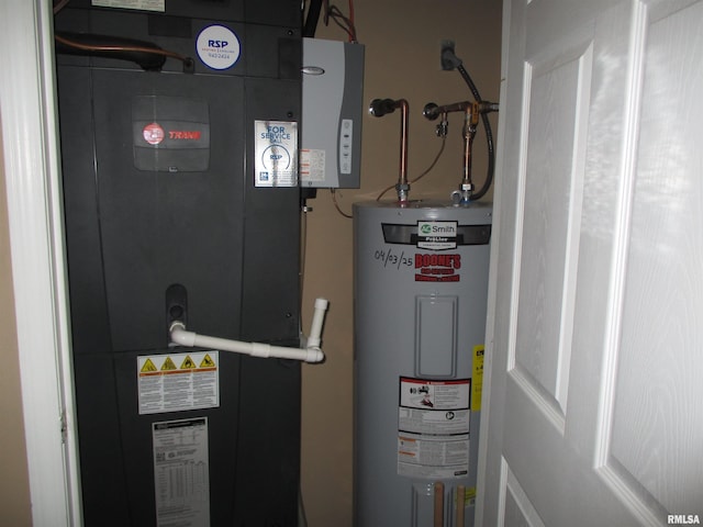 1607 Marion St, Carterville, IL 62918 - utilities featuring water heater and heating unit