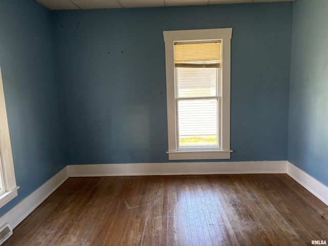 920 S 12th St, Herrin, IL 62948 - spare room with baseboards and dark wood-style floors