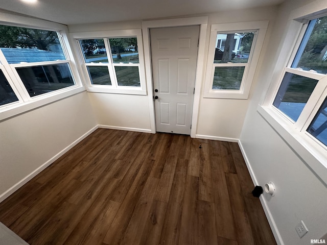 800 Division St, Carterville, IL 62918 - interior space with baseboards and dark wood-type flooring
