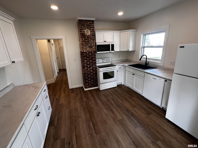 800 Division St, Carterville, IL 62918 - interior space with baseboards and dark wood-type flooring