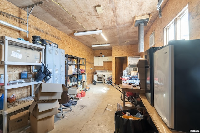 storage room with visible vents