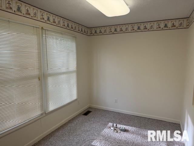 301 S Pershing St, Energy, IL 62933 - spare room with carpet flooring, baseboards, and visible vents