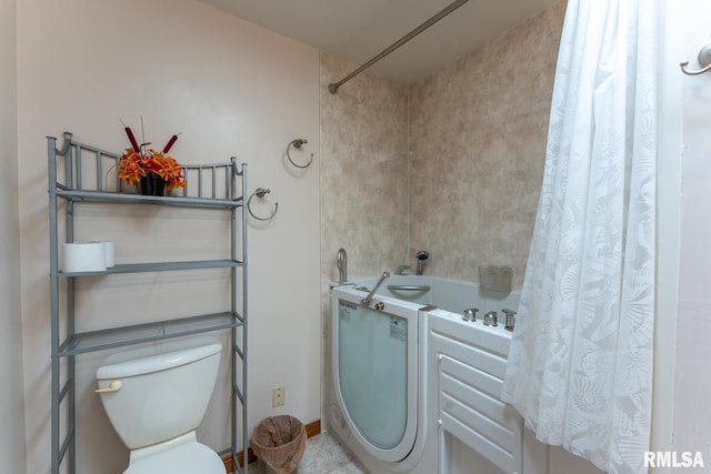 full bath featuring toilet
