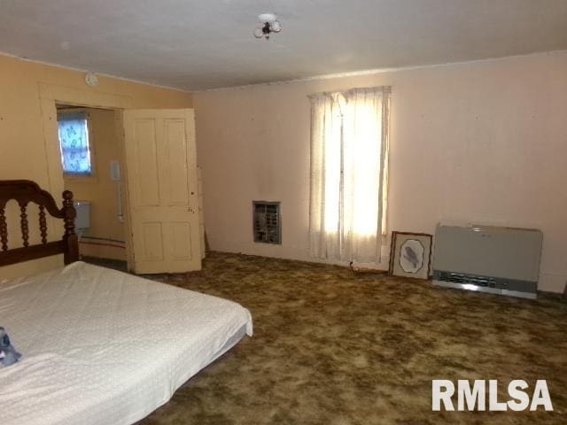 200 3rd St, Rosiclare, IL 62982 - carpeted bedroom featuring heating unit