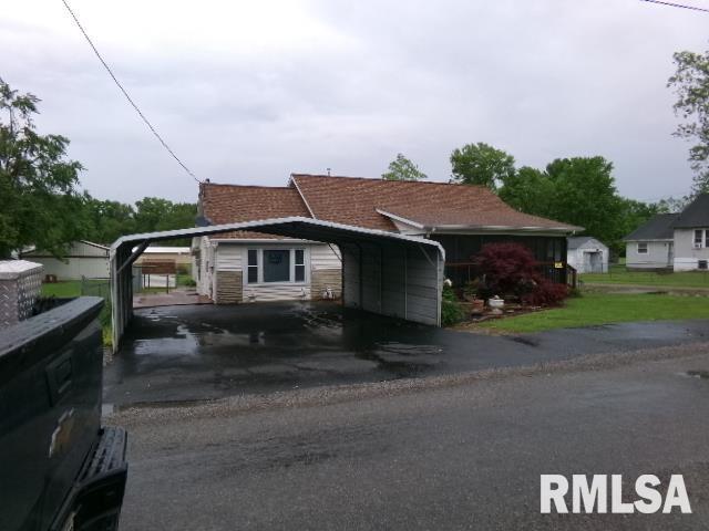 217 Trammel Rd, Carrier Mills, IL 62917 - view of side of property featuring a detached carport and aphalt driveway