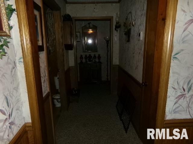 217 Trammel Rd, Carrier Mills, IL 62917 - hall featuring wallpapered walls
