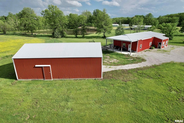1821 Zion Hill Rd, Centralia, IL 62801 - view of pole building featuring a lawn