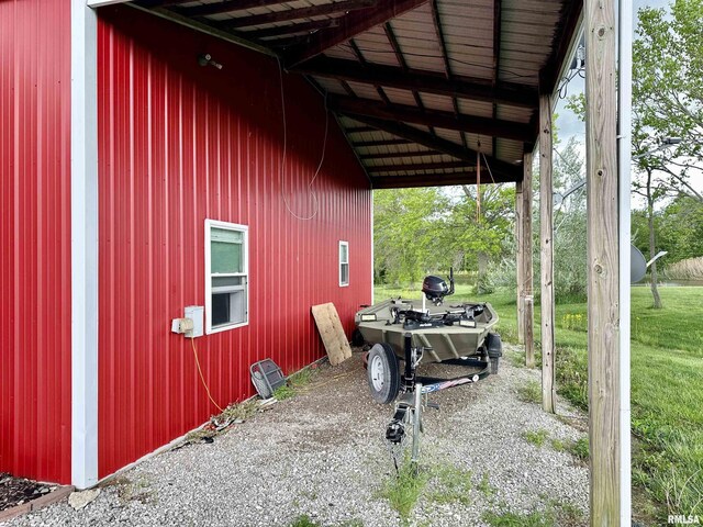 1821 Zion Hill Rd, Centralia, IL 62801 - view of side of home featuring driveway and an attached carport