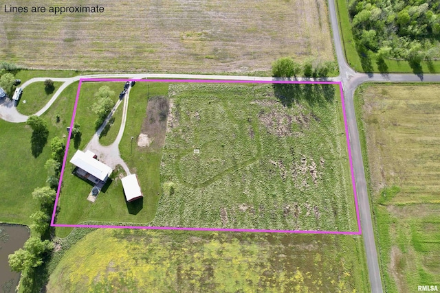 1821 Zion Hill Rd, Centralia, IL 62801 - aerial view of property and surrounding area with property boundaries highlighted