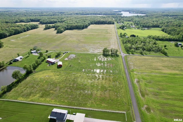 1821 Zion Hill Rd, Centralia, IL 62801 - aerial view of property and surrounding area with rural landscape and a nearby body of water