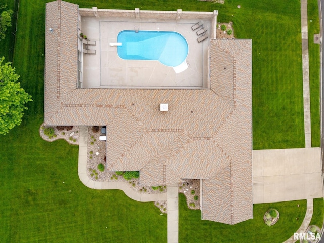 birds eye view of property