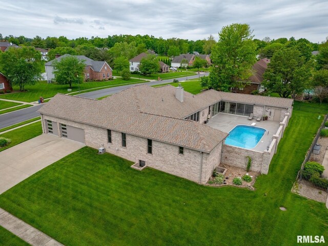 drone / aerial view