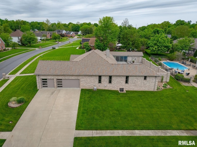 drone / aerial view