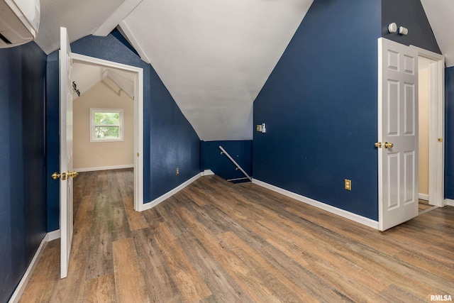 2016 Division St, Murphysboro, IL 62966 - bonus room with lofted ceiling, baseboards, and wood finished floors