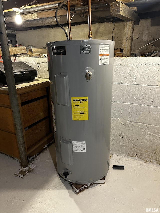 utilities featuring water heater