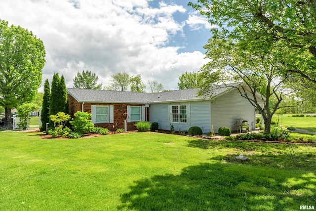 24 Karen Dr, Christopher, IL 62822 - single story home with a front yard and brick siding