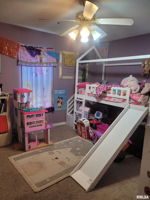 325 W N St, Dix, IL 62830 - carpeted bedroom featuring ceiling fan