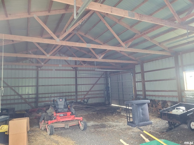 325 W N St, Dix, IL 62830 - garage with metal wall