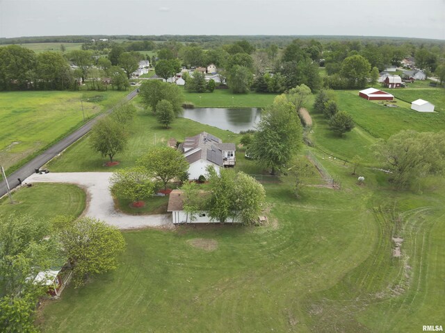 325 W N St, Dix, IL 62830 - bird's eye view featuring a water view
