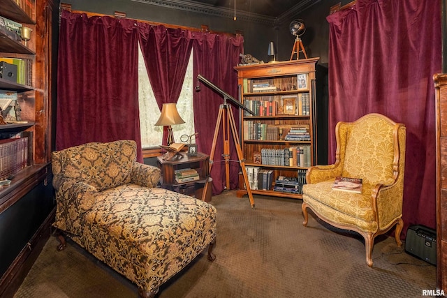 301 W High St, Anna, IL 62906 - living area with carpet and ornamental molding