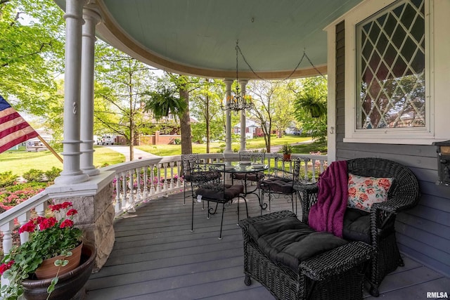 301 W High St, Anna, IL 62906 - deck featuring covered porch