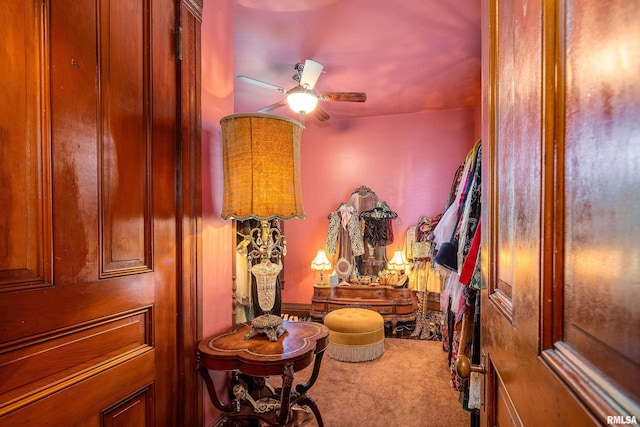301 W High St, Anna, IL 62906 - bedroom featuring carpet floors and a ceiling fan