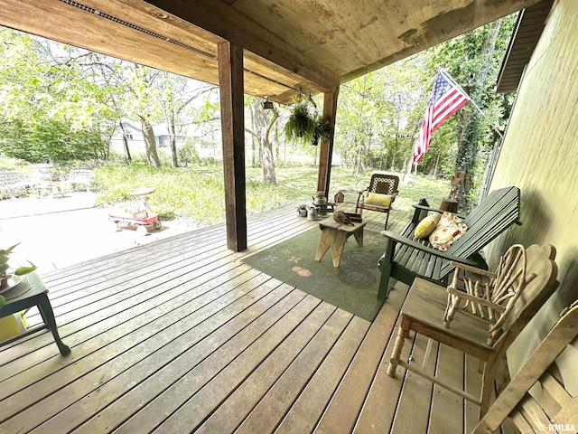 7 Lakewood Dr, Centralia, IL 62801 - view of wooden terrace