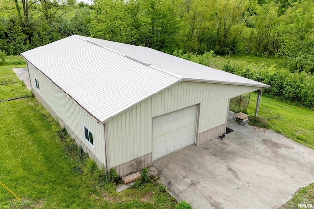 500 Swink Ln, Jonesboro, IL 62952 - aerial view of property and surrounding area featuring a heavily wooded area