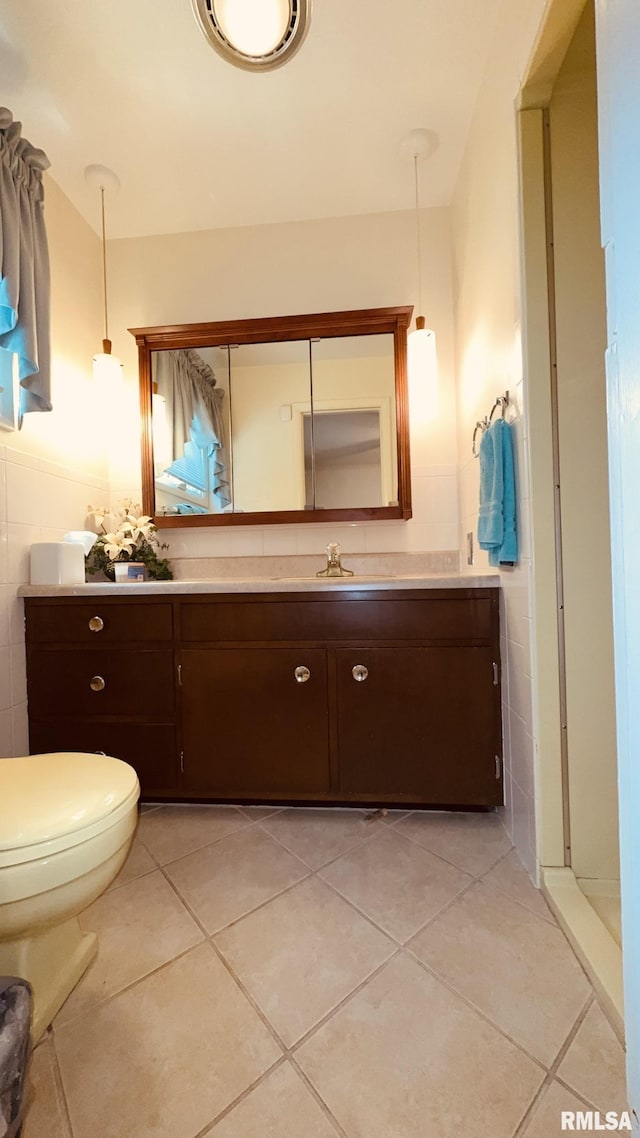 15048 State Highway 14, Benton, IL 62812 - bathroom with vanity, tile patterned flooring, and toilet