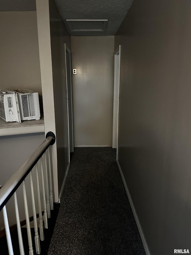 11729 Kevin Ln, Carterville, IL 62918 - hall with attic access and a textured ceiling