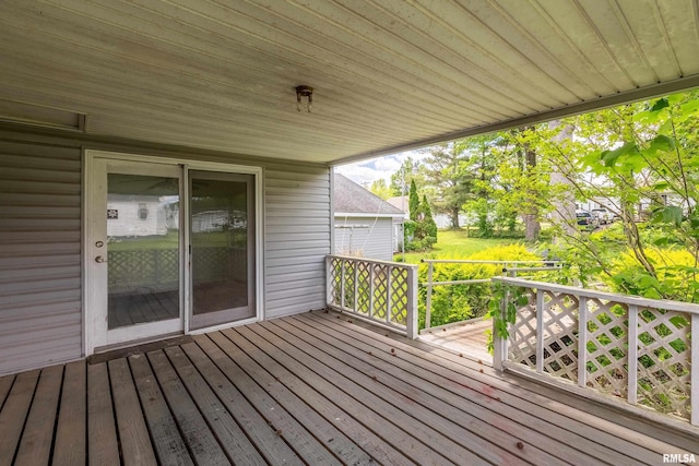 1104 Barham Ave, Johnston City, IL 62951 - view of wooden terrace