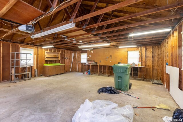 1104 Barham Ave, Johnston City, IL 62951 - miscellaneous room featuring a garage