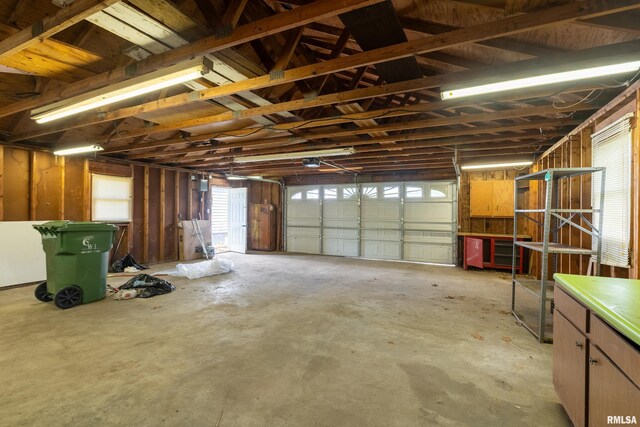 1104 Barham Ave, Johnston City, IL 62951 - garage featuring a garage door opener