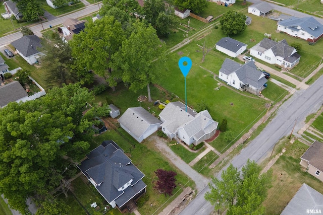 1104 Barham Ave, Johnston City, IL 62951 - aerial overview of property's location featuring nearby suburban area